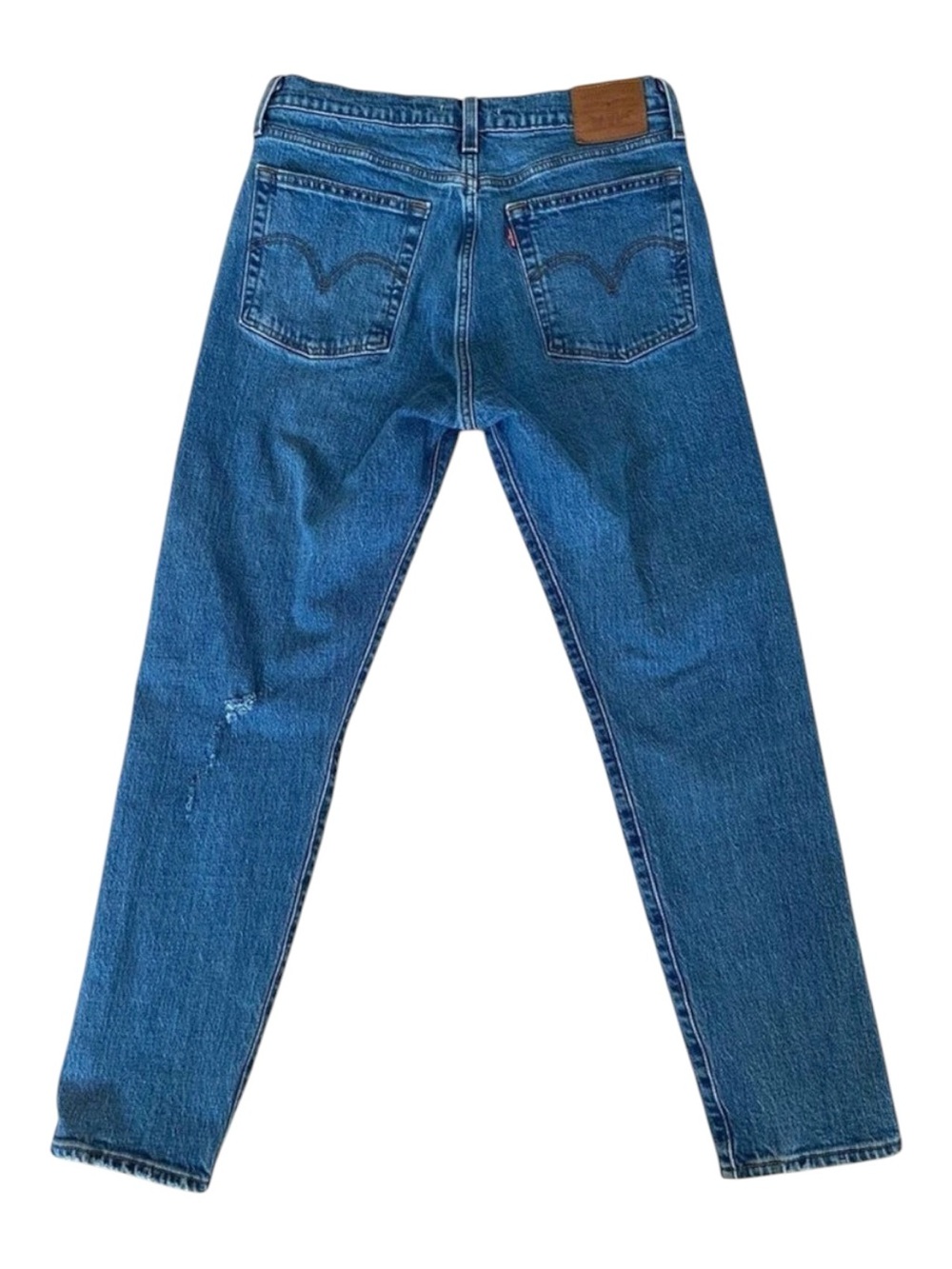 Premium Levis Wedgie jeans blue button fly high rise strong stretch denim mid 29